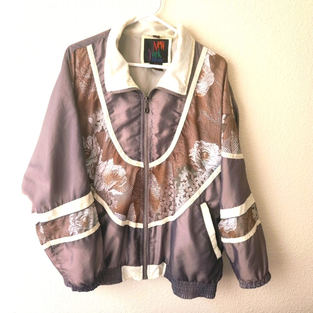 Vintage Full-ZipTrack Jacket Size 1X Pockets